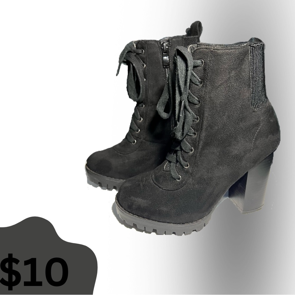 Combat boot heels
